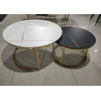 Buy cheap Gilt 80cm 43cm Round Wrought Iron Coffee Table product