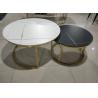 Buy cheap Gilt 80cm 43cm Round Wrought Iron Coffee Table from wholesalers