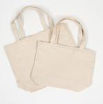 Heavy Duty Shopping Canvas Grocery Bags Monogram Tote Reusable Washable
