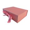Buy cheap Custom Handmade Magnetic Close Book Shape Rigid Cardboard Ribbon Gift Paper Boxes Flat Folding Packaging from wholesalers