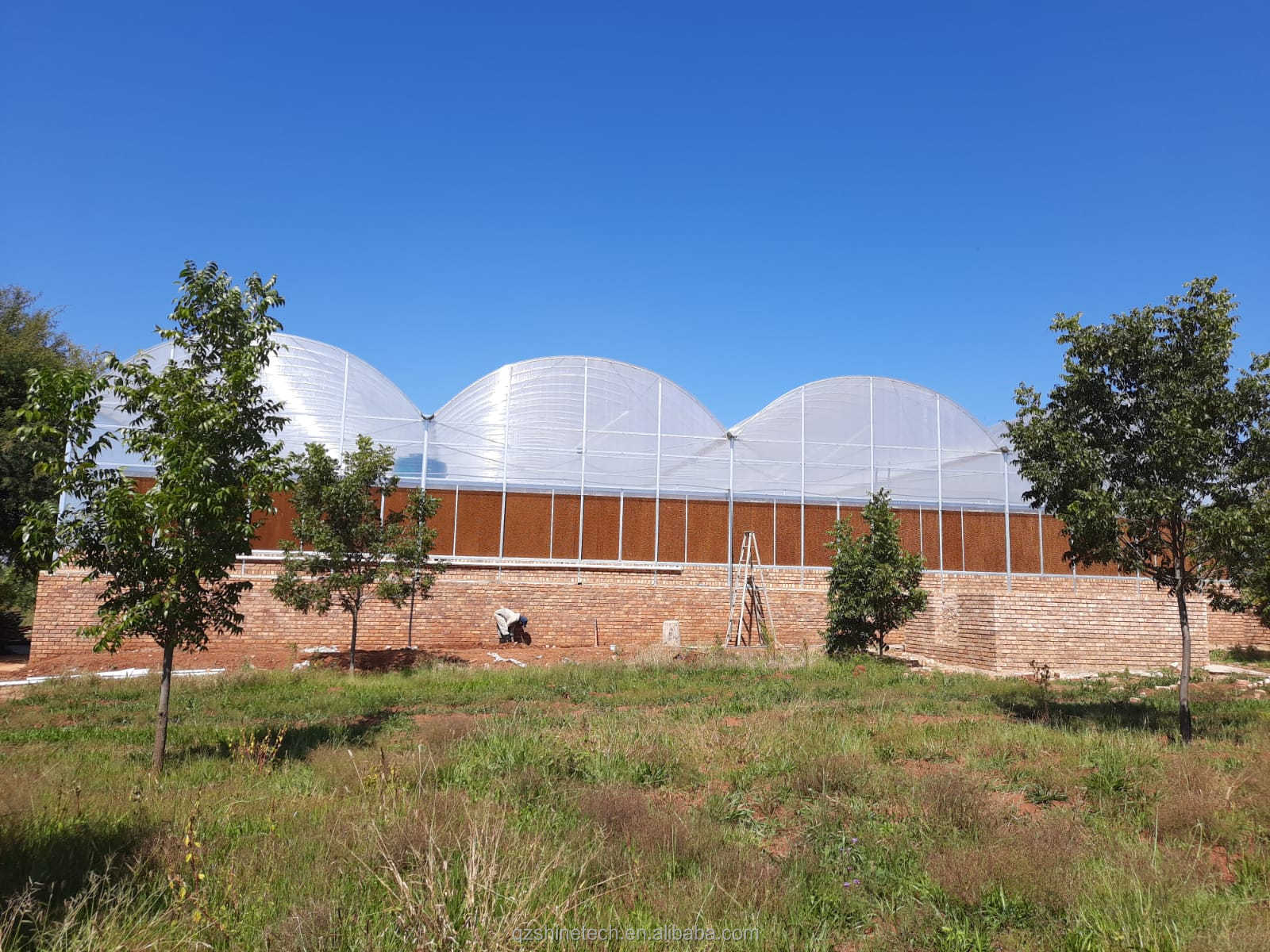 Water Evaporative Cooling Pad For Chicken Farm Hot Dip Galvanized Steel Aluminum Frame