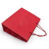 Buy cheap 4C 6C Offset Printing Garment Paper Bags Dazzling Red Paper Gift Bags With Handles from wholesalers