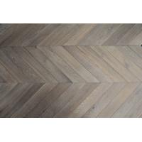 Buy cheap Smoked & White Oiled Oak Chevron Engineered Wood Flooring product