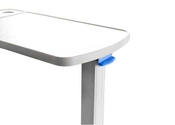 Movable Plastic Medical Overbed Table With Height Ajustable For Hospital Patient