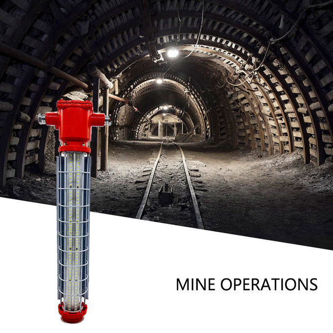 24W 36W Explosion Proof Strip Light Wall Mounted For Mining