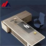Wooden Filing Cabinet L Shaped Office Desk for Executive Work in Commercial