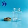 Buy cheap 450ml 15oz Leak Proof Plastic Jar Wide Mouth Square Clear Plastic Grip Jars from wholesalers