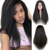 Buy cheap Yaki Kinky Straight Full Lace Wigs Human Hair No Chemical No Tangle from wholesalers