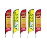 Buy cheap 230gsm Polyester Teardrop Advertising Flags Waterproof CMYK Printing from wholesalers
