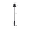 Buy cheap Painted Black Brass Suspension Cable Kit For Led Linear Lighting Systems YW86472 from wholesalers