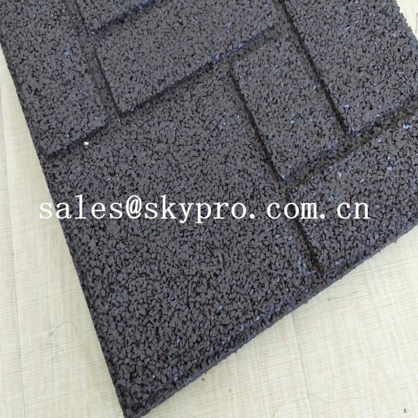 Buy cheap Crossfit safety insulation gym Interlocking flooring mat rubber tile for outdoor playground or indoor gym from wholesalers