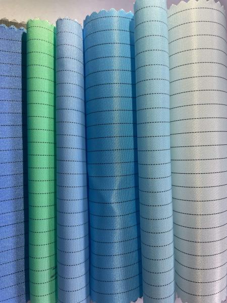 Buy cheap Polyester Mesh Strip Grid Carbon Cloth Anti Static Conductive Cleanroom Textile Clean Room Cloth Antistatic ESD Fabric from wholesalers