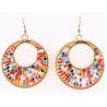 Buy cheap Big fashion earrings retro color hand-knitting Cleopatra earrings Beads from wholesalers