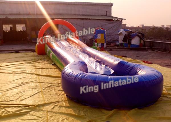 Buy cheap Funny U Shaped Outdoor Inflatable Water Slide PVC Tarpaulin With Blower from wholesalers