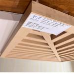 Extruded Baffle Aluminum Metal Ceiling Screen 600x600x30mm Light Weight