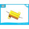 Buy cheap Small Size 1 Ohm 10 Watt Resistor , Gold Heat Sink Adjustable Wirewound Resistor from wholesalers
