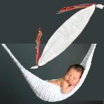 Crochet Newborn Hammock Photography Props Knitted Newborn Infant Costume Toddler