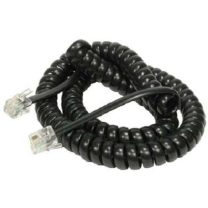 Buy cheap 1.5M 5ft 4P4C RJ11 Telephone Receiver Cord Long Curly Phone Cord from wholesalers
