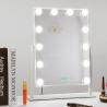 Buy cheap Desk Square Vanity Makeup Mirror With Light Bulbs , Portable Light Up Mirror from wholesalers