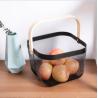 Buy cheap 25cm Length Hand Held 550G Black Metal Fruit Bowl from wholesalers