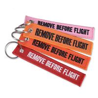 Buy cheap Non - Toxic Embroidered Key Tags Comfortable Touchness For Advertising product