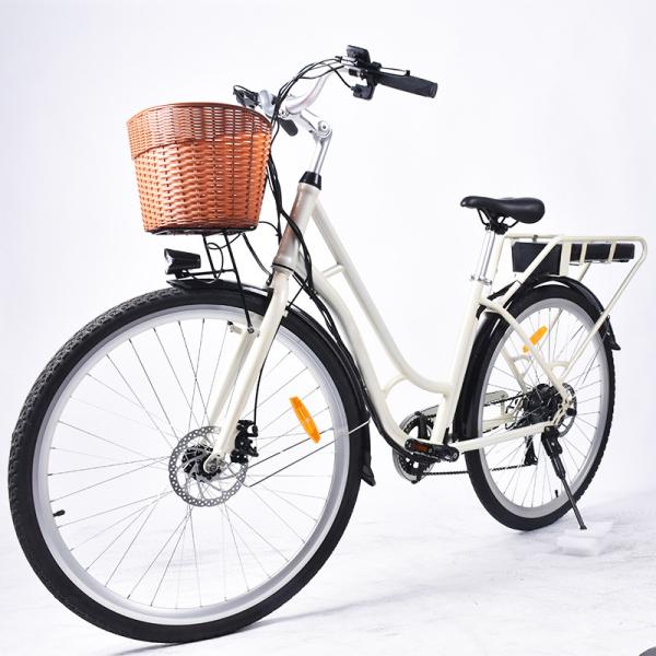 Buy cheap 0.5KW Lightweight Womens Electric Bike , ODM Women'S Step Through Electric Bike from wholesalers