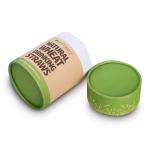 OEM Kraft Paper Food Tube Packaging Eco Friendly CMYK Cylinder Tea Cardboard Box