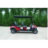 Buy cheap 2+2 Dark Red Electric Golf Cart 72v Off Road High Speed With Seat Belts Lithium Battery from wholesalers