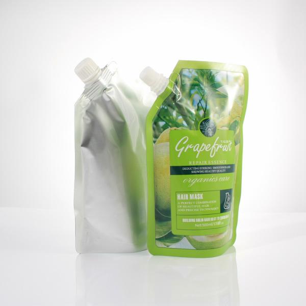 Buy cheap Green Sliver Food Grade 500ml Spout Bag Flip Top Lid from wholesalers