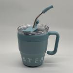 Buy cheap Insulated Travel Mug 1Pcs 480ml Stainless Steel Coffee Cup With Straw Lid from wholesalers