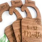 12 Pcs Baby Cloth Divider Card Hanging Clothes Closet Shelf Dividers Monthly For