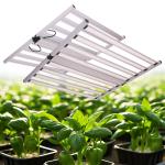 Foldable Aluminum 1000W LED Full Spectrum Grow Light 2496 LEDs Dimmable