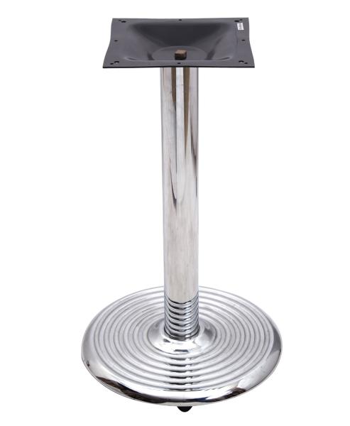Buy cheap 0401c Bistro Table Base Chrome Table Legs With 18' /22'/28' Round Base Outdoor from wholesalers