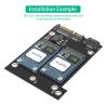 Buy cheap Dual SATA3 Converter Adapter Card for Full Size mSATA SSD Support 50.95*30mm in Black from wholesalers