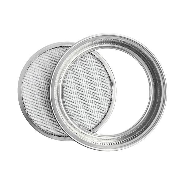 Buy cheap 24g 3.38 Inch Wire Mesh Filter Disc Canning Lids And Rings Wide Mouth from wholesalers