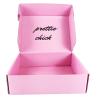 Buy cheap Flat Cardboard Custom Mailer Boxes Printed Pink from wholesalers