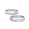 Buy cheap Anniversary Geometric Style Contracted 18K Gold Couple Rings from wholesalers