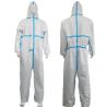 Buy cheap VASTPROTECT-604 Type4/5/6 White Hooded Coveralls with Stick Strip without Face Mask from wholesalers