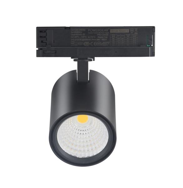 Buy cheap 30W led track lights dimmable Non Flicker Dali Dimmable 3000LM 90Ra Black 4000K 0.9PFC 5 years 38° indoor shop lighting from wholesalers