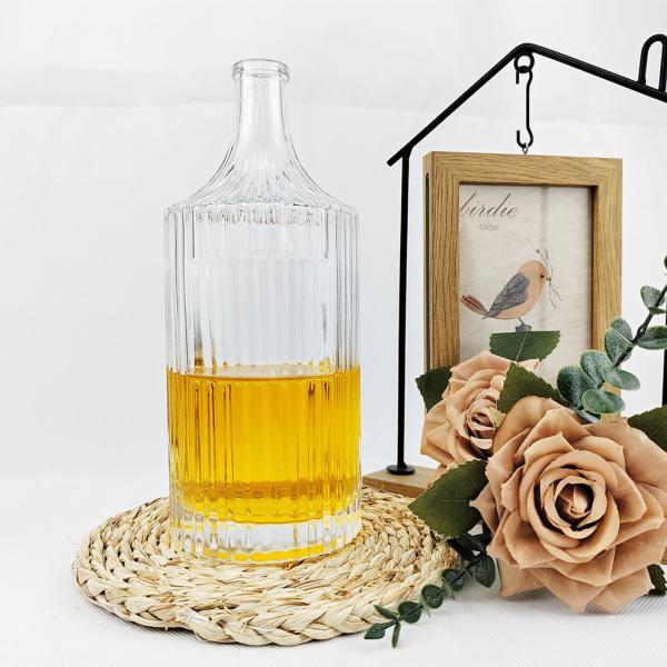 Custom Glass Bottle for Vodka Whiskey Gin Tequila Brandy Rum 330 ml 500 ml 750