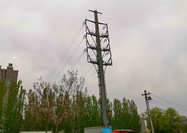 Hot Dip Galvanized Electrical Tranmsmission Tower ,Tubular Transmission Steel