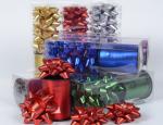 100% Polyester Curly Star Bow Gift Wrap Ribbon Set 0.5cm For Birthday Decoration