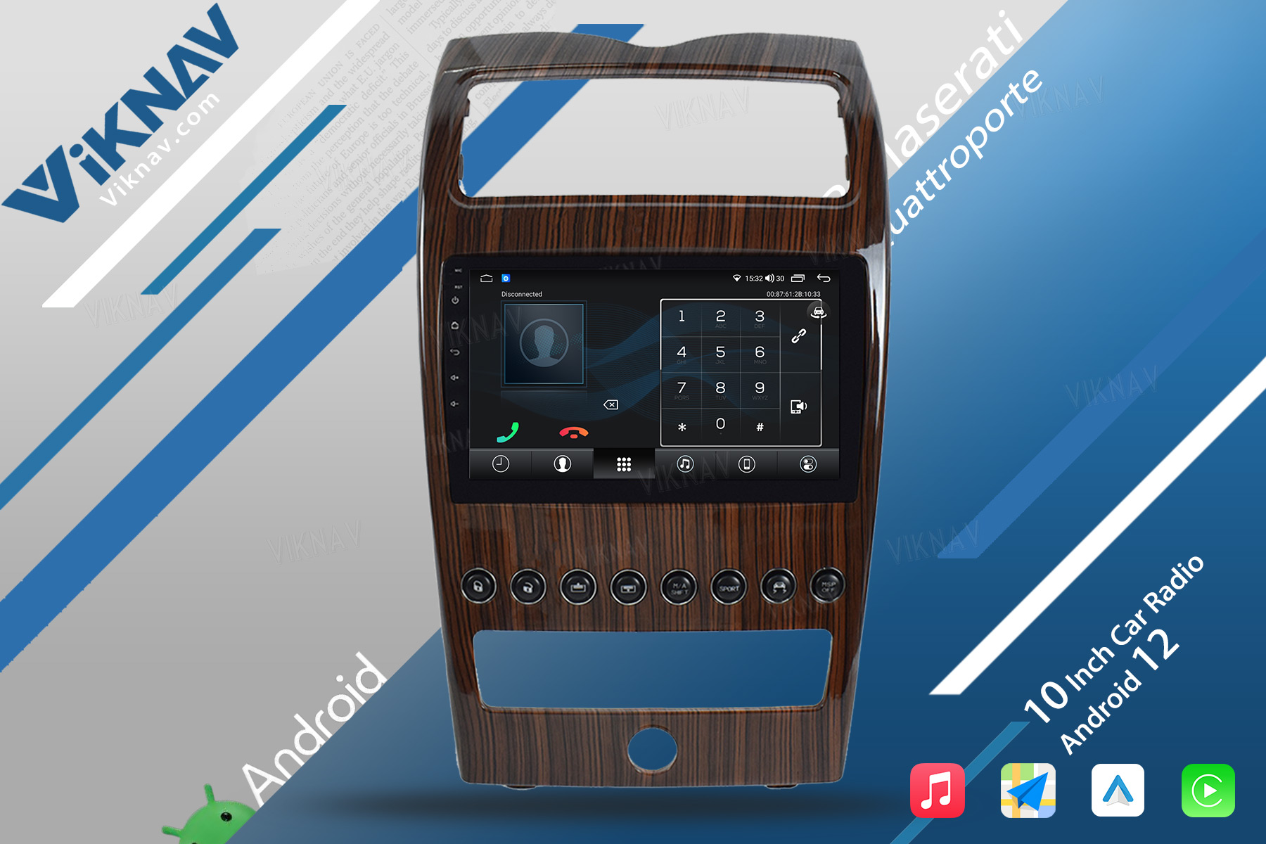 2004-2012 Android Car Maserati Quattroporte Radio Aftermarket Touchscreen Carplay