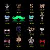 Buy cheap Rose gold rhinestones nails decorations new arrive nail jewelry accessories ML1084-1099 from wholesalers