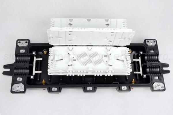 Buy cheap 144 Core 2 Inlet 2 Outlet Fiber Optic Enclosure Horizontal 290*190*110mm from wholesalers
