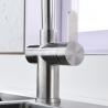 Buy cheap Water Efficient Kitchen Water Faucets Solid Stainless Steel Angled Spout from wholesalers