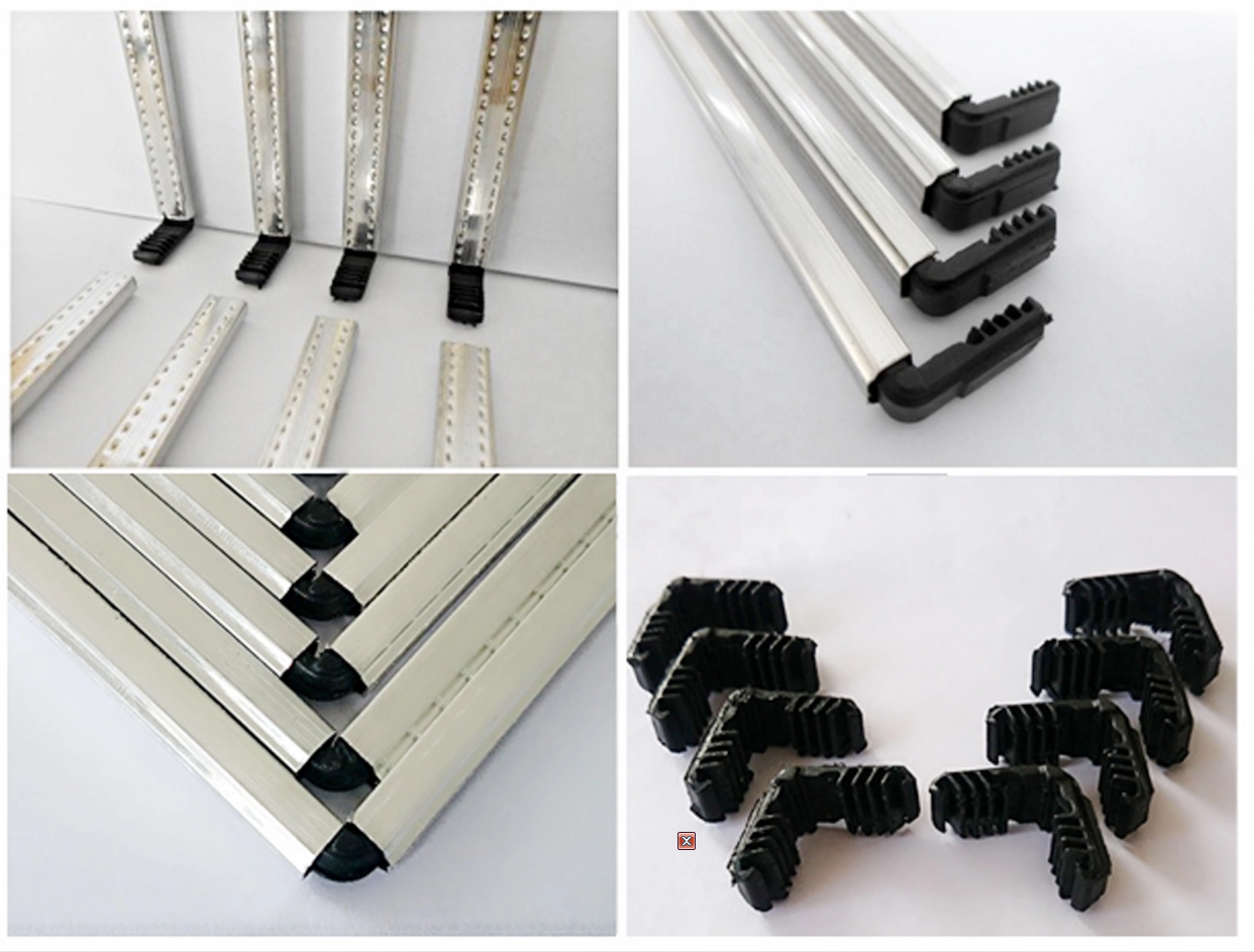 ABM Aluminum spacer plastic and steel corner key connector