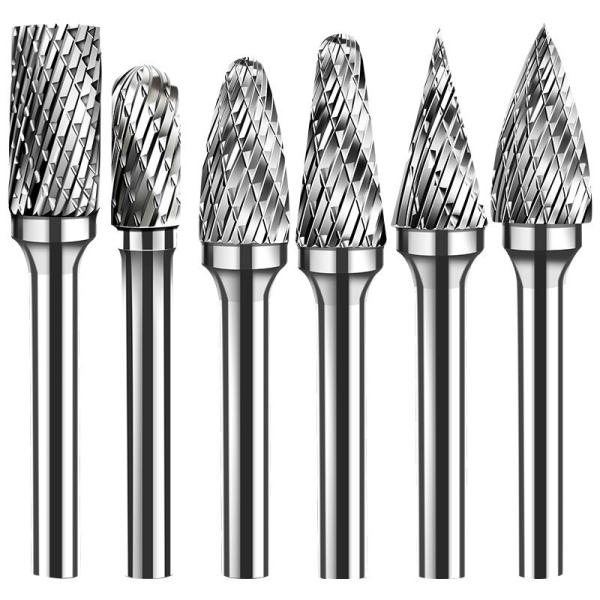 Buy cheap Unicolor 6mm 6.35mm Shank Solid Cutting Tools Tungsten Burs Rotary Set 1/4inch Diameter from wholesalers