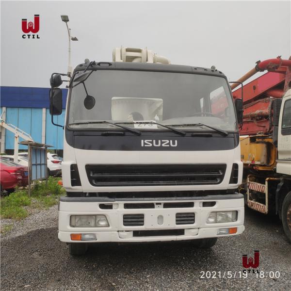 Buy cheap 52M 6x4 Used Concrete Pump Truck With Isuzu Chassis In Good Condition from wholesalers
