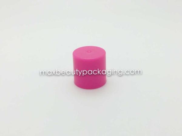 Buy cheap N1007 nail polish cap nail polish packaging plastic cap injection pink round cap double cap uv coating color available from wholesalers